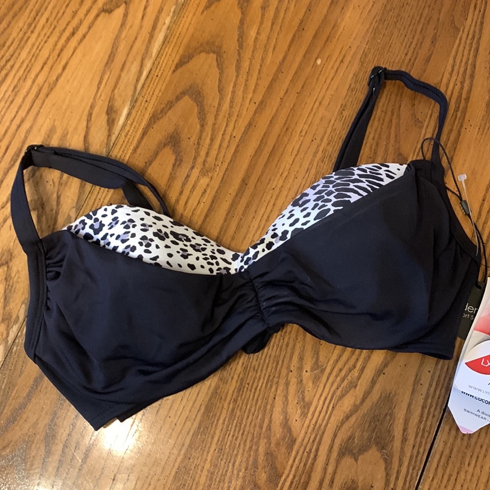 NWT Coco Reef DIVA Power Underwire Bikini Top Harmony Mix Cast-Black - Picture 5 of 9